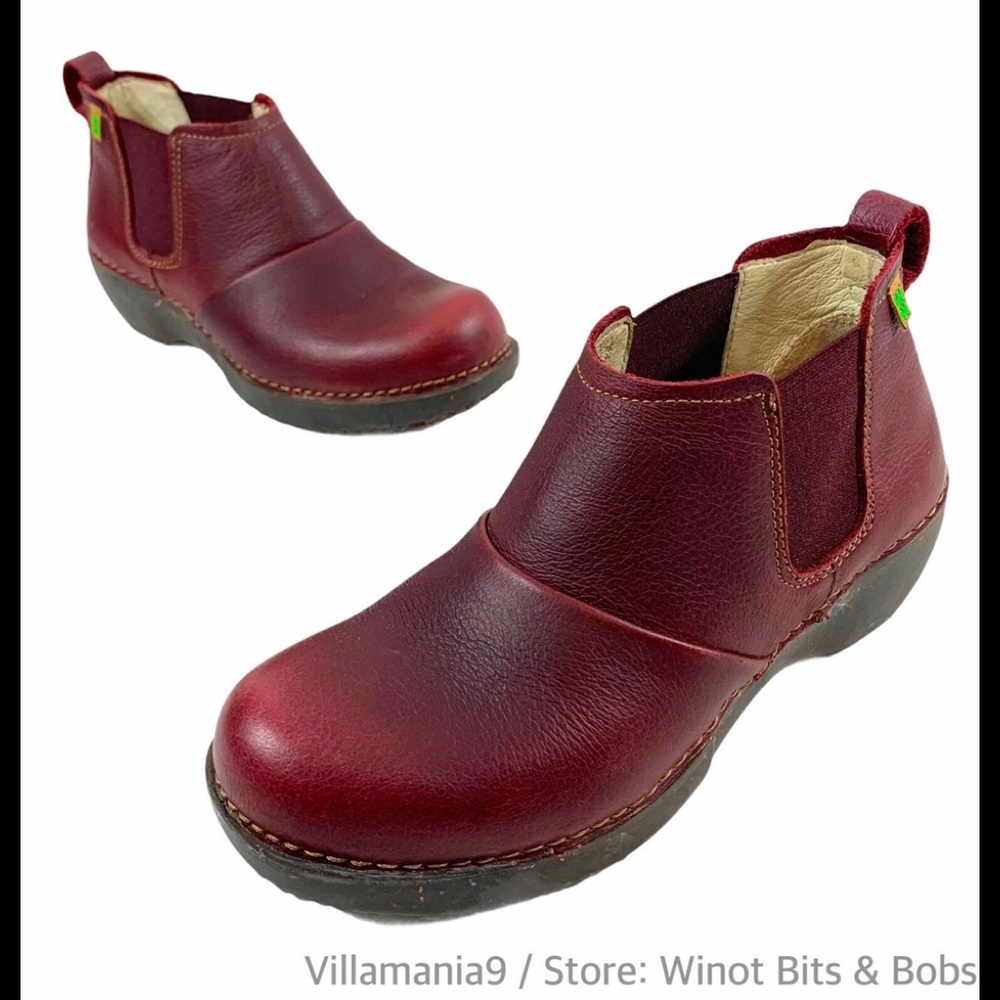 EL NATURALISTA Burgundy Leather Size 36 / 5.5-6 US